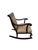 Antique French Carved Empire Rocking Chair Armchair Mahogany Lounge Rocker For Sale - Image 10 of 13