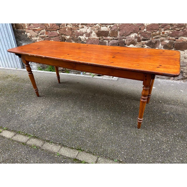 Large French Farm Table, 1920s For Sale - Image 13 of 13