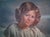 Realism Mid 20th Century Sandor C. Klein American Figurative Oil Painting of Girl With Cat For Sale - Image 3 of 5