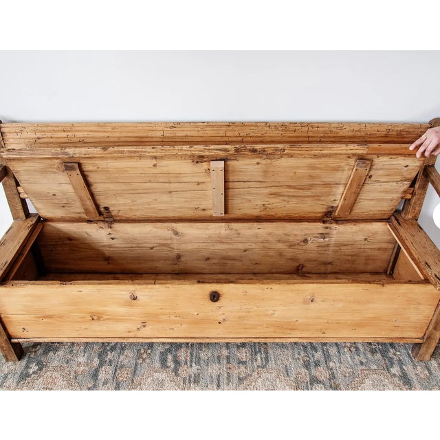 Mid 19th Century English Pine Pedestal Writing Desk For Sale - Image 4 of 6