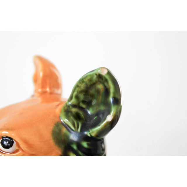 Ceramic Vintage Ceramic Dog Figurine For Sale - Image 7 of 9