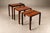 Set of Three Brazilian Rosewood Nesting Tables with Removable Tray & Brass Sabots, 1960s For Sale - Image 12 of 18
