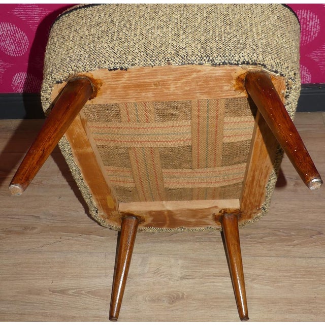 Wood Small Armchair, 1950s For Sale - Image 7 of 12