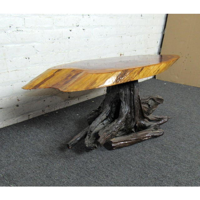 Mid-Century Modern Mid 20th Century Live Edge Side Table For Sale - Image 3 of 9