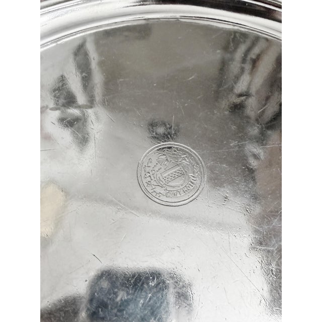 Reed & Barton Vintage Silver Plated Tray From the Clift Hotel San Francisco For Sale - Image 4 of 7