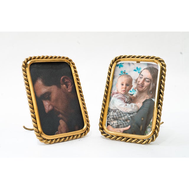 Art Deco Small Glass Picture Frames, 1920s, Set of 2 | Chairish