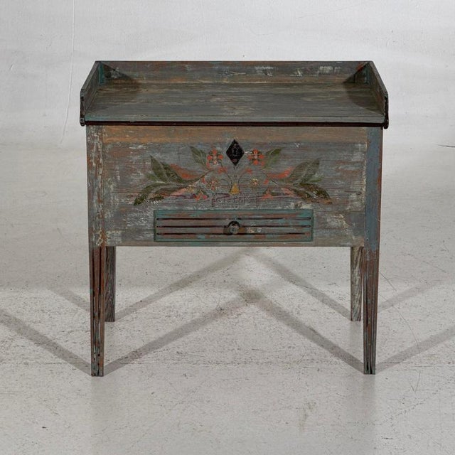 Console Table in Original Paint, 1830s For Sale - Image 10 of 10