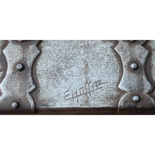 Wrought Iron Chest or Messenger Box For Sale - Image 4 of 7