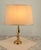 2000 - 2009 Brass Lamp with Fabric Shade For Sale - Image 5 of 5