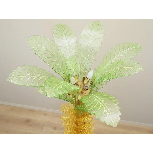 Metal Italian Palma Lamp in Murano Glass, Italy, 1970s For Sale - Image 7 of 12