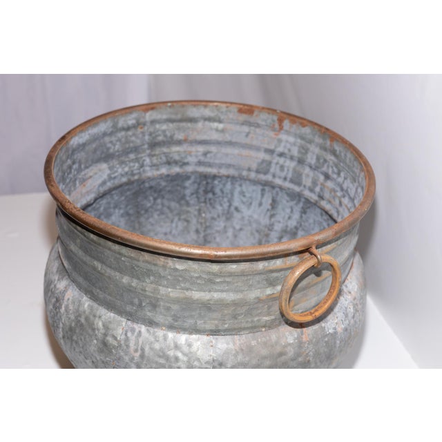 Metal Planters - Set of 3 Vintage Bulbus For Sale - Image 7 of 8