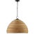 Marigot Rattan Single-Light Dome Pendant For Sale