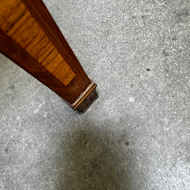 Louis XVI Style Marquetry Cylinder Secretaire with Frieze and Trellis Decoration, 1920s For Sale - Image 14 of 18