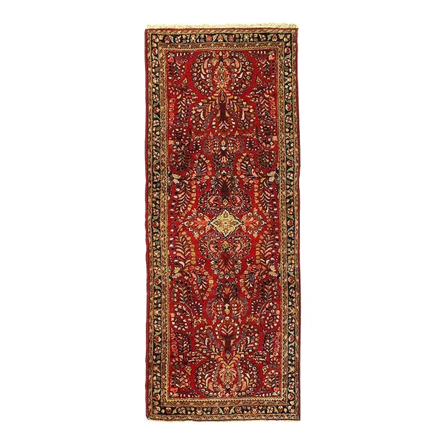 Persian Hand Knotted Antique Sarouk For Sale