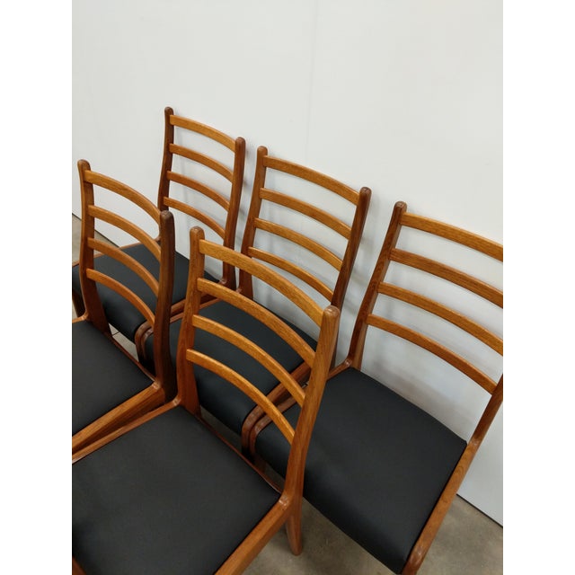 Brown Set of 6 Vintage Mid Century Modern Dining Chairs by G Plan For Sale - Image 8 of 9