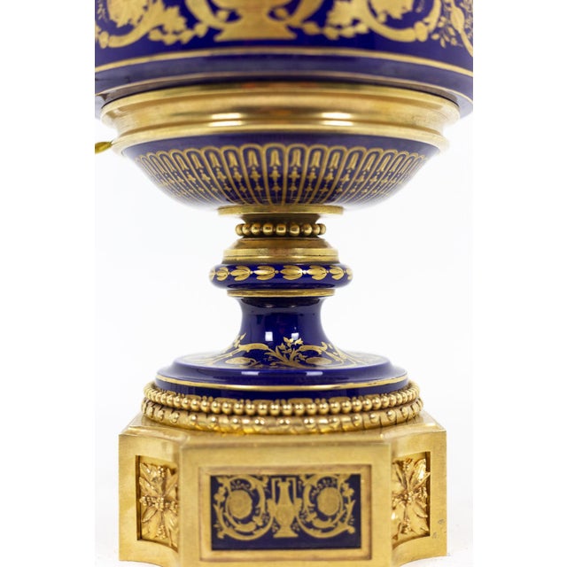 Sevres Porcelain Lamp, Circa 1880 For Sale - Image 6 of 13