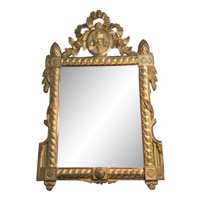 18th Century French Ornate Gold Gilt Mirror For Sale