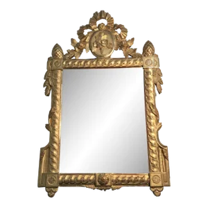 18th Century French Ornate Gold Gilt Mirror