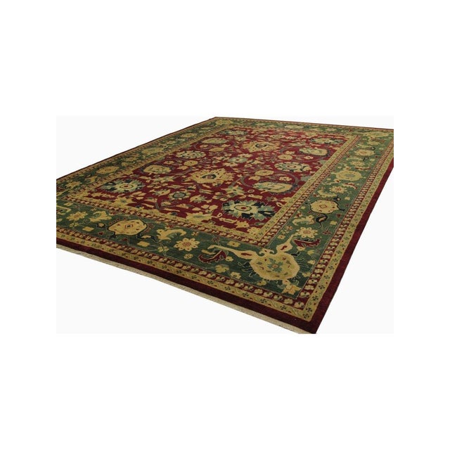 12x16 Handwoven Indian Agra Area Rug - 104665 For Sale - Image 9 of 11