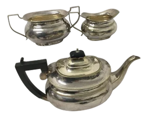 Antique Silver Plate Tea Set Made in England