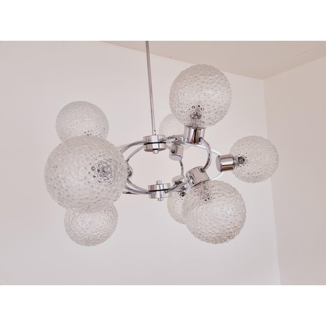 Large Mid-Century Galaxy Sputnik Chandelier, Germany, 1970s For Sale - Image 13 of 16