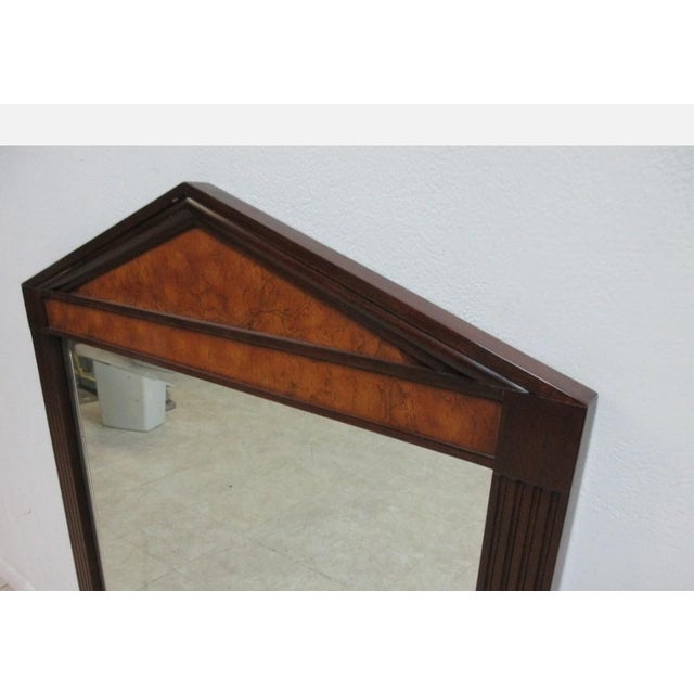 Glass Henkel Harris Federal Hanging Wall Dresser chest Mirror For Sale - Image 7 of 11