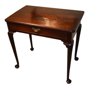 18th Century English Walnut Early Georgian or Queen Anne Side Table