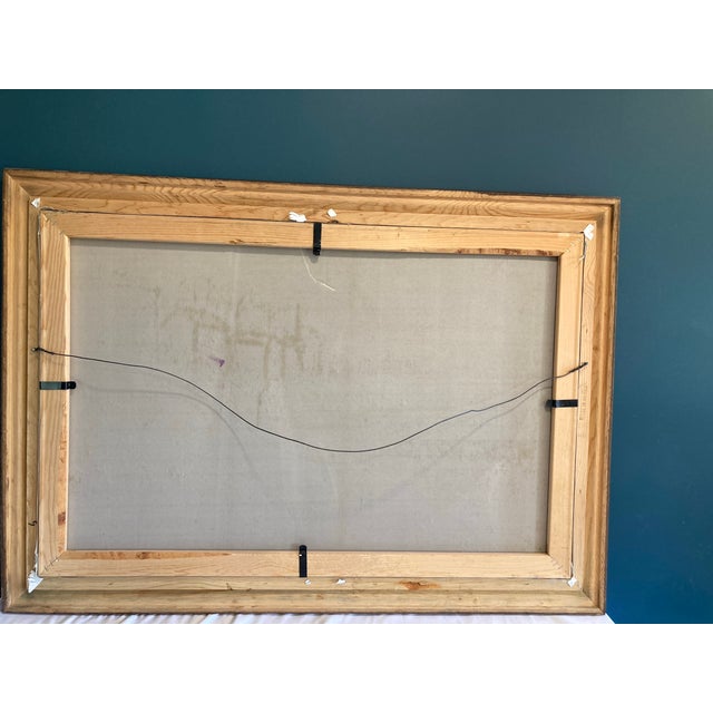 Late 20th Century Framed Oil Painting on Canvas, Signed by Artist