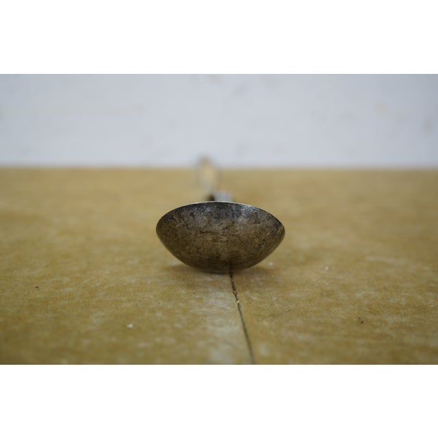 Metal Antique Manchester Mary Warren Sterling Silver Sauce Gravy Ladle Spoon 15g 5" For Sale - Image 7 of 13