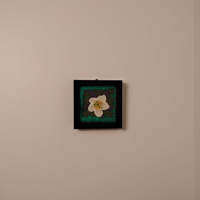 Colorado Columbine State Flower Fiber Art For Sale In New York - Image 6 of 12