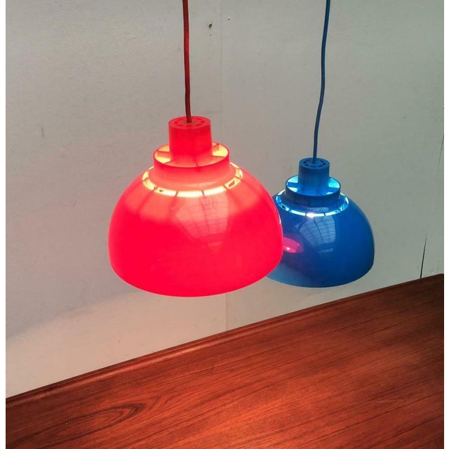 Mid-Century Modern Mid-Century Danish Minisol Pendant Lamps by K. Kewo for Nordic Solar, 1960s, Set of 2 For Sale - Image 3 of 18