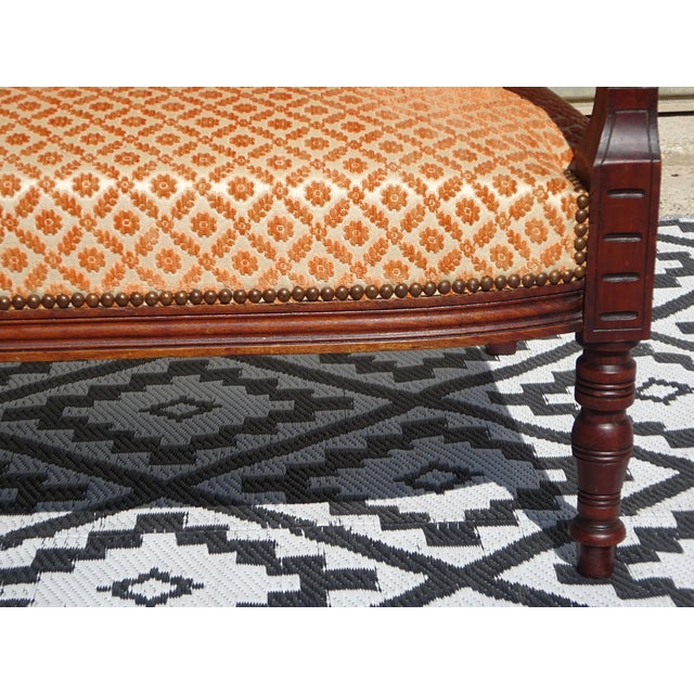 Wood Louis XV Two-Seater Bench, 1950s For Sale - Image 7 of 18