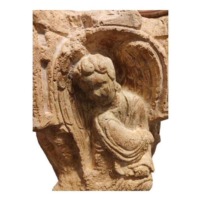 Late 19th Century Antique Stone Capital in Roman Style, 1890 For Sale - Image 5 of 12