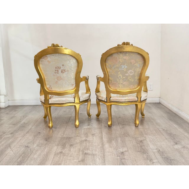 Pair of French Style Chairs For Sale - Image 9 of 10