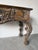 Brown Vintage Italian Baroque Style Hand-Carved Wood Console Table With Paw Feet For Sale - Image 8 of 18