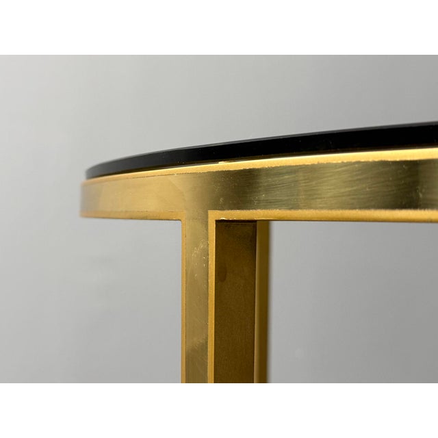 Hollywood Regency Coffee Table in Brass and Glass from Vereinigte Werkstätten München, Germany, 1960s, in Very Good...