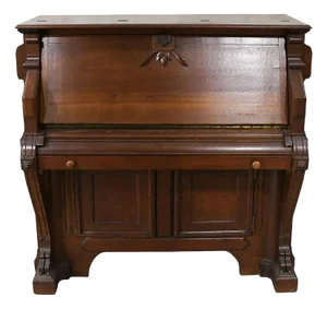 Antique Victorian Piano Top Secretary Desk