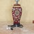 Late 20th Century Vintage Chinoiserie Style Porcelain Table Lamp With Hand-Painted Floral Motif For Sale - Image 5 of 18