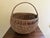 Brown Late 19th-Century American Oak Splint Gathering Basket For Sale - Image 8 of 10