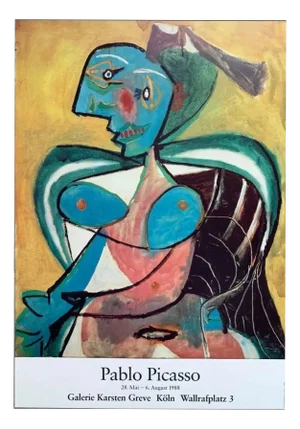 Original Pablo Picasso Exhibition Poster, 1988