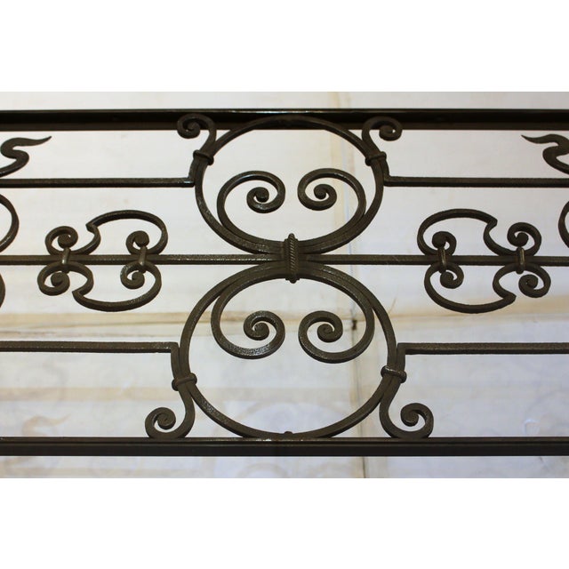 Mid-19th Century & Later Polished French Steel & Glass Coffee Table For Sale - Image 4 of 5