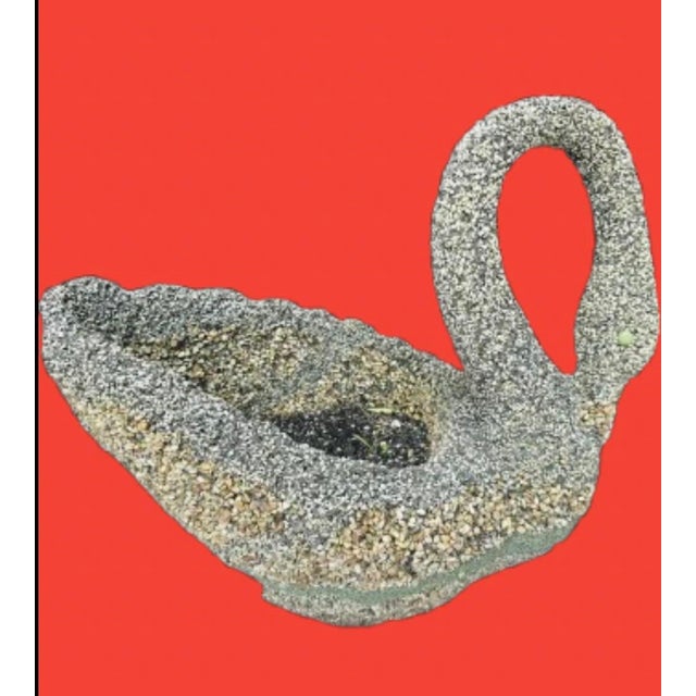 This exquisite vintage swan planters made with pebbles are stunning pair for any garden decor. A very unique set ready for...