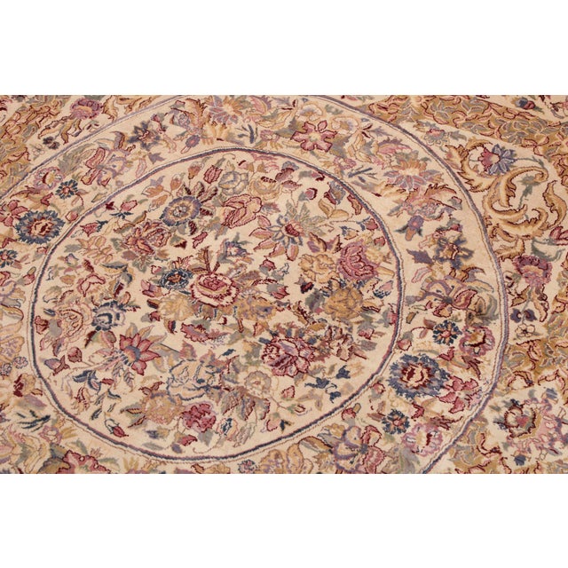 Elegant Heritage Pak-Persian Beige/Gold Wool Rug - 9'1'' X 12'2'' For Sale - Image 4 of 9
