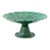 Antique French Green Majolica Compote For Sale