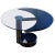 Round & Oval Dining Table with Glass & Black Top by Mario Mazzer for Zanette For Sale - Image 14 of 14