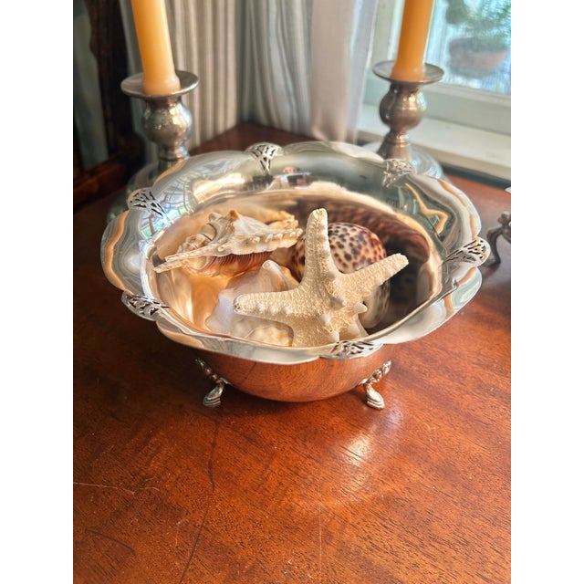 Early 20th Century Early 20th Century Wm Rogers Silver Plate Art Deco Footed Bowl or Cache Pot For Sale - Image 5 of 10
