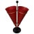 Metal & Brass Red Cone Umbrella Stand from Vitra, Italy, 1970s For Sale - Image 11 of 11
