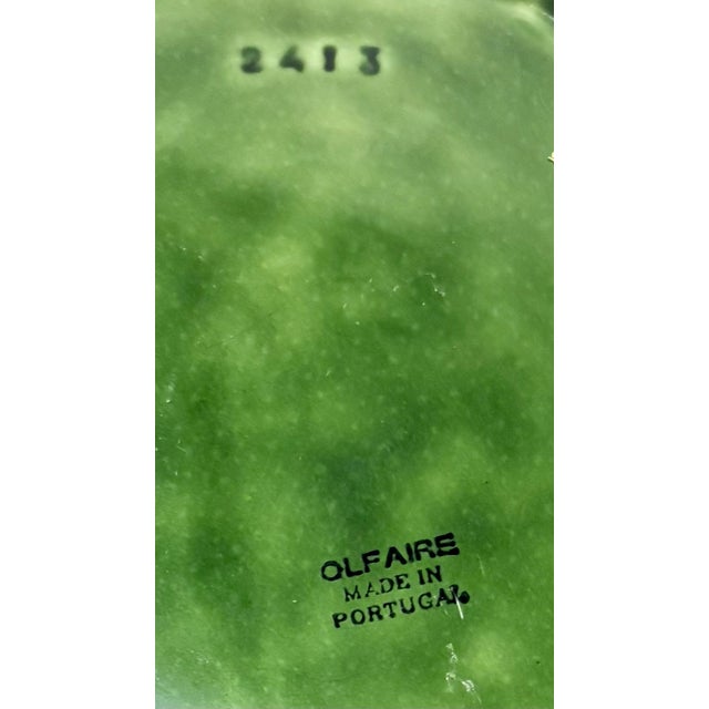 Late 20th Century Vintage Olfaire Cabbage Ware Plate For Sale - Image 5 of 6