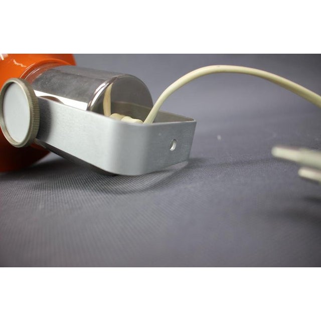 Orange Orange Wall Lamp by Josef Hurka for Napako, Czechoslovakia, 1970s For Sale - Image 8 of 14