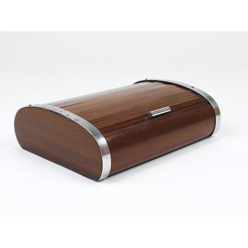 Large Art Deco Jewelry Storage Cigarette Box with Roll Top attributed to Carl Auböck, Vienna For Sale - Image 9 of 17